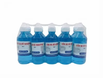 Cồn 90 Độ Xanh Bidopha 60ml Lốc 10 Chai